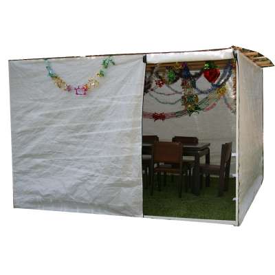 Durable polyester Jewish sukkah