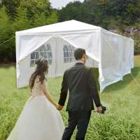 outdoor white 3x9m PE Party wedding arbours