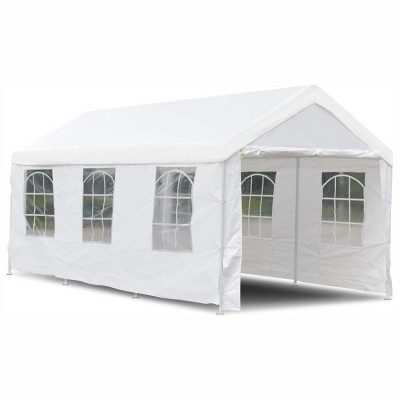 20'x10' Heavy Duty Car Shelter Canopy Tent with Sidewall