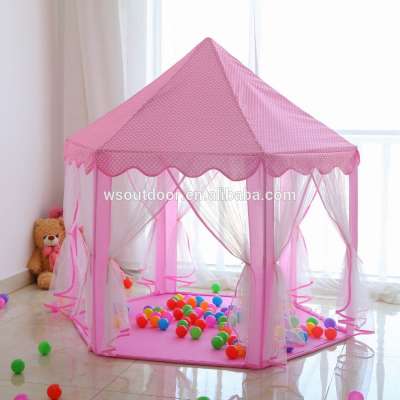 Princess Castle - Indoor Hexagon Pink Castle Play tent for Girls