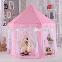 Kids Play House Princess Tent - Indoor Hexagon Pink Castle Play tent for Girls